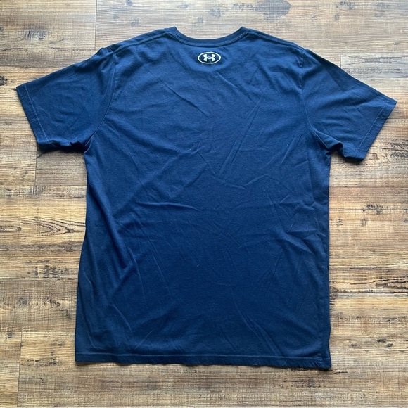 Under Armour Mens Navy Fast Left Chest Shirt Sleeve Tee Casual Size Large - Picture 5 of 5